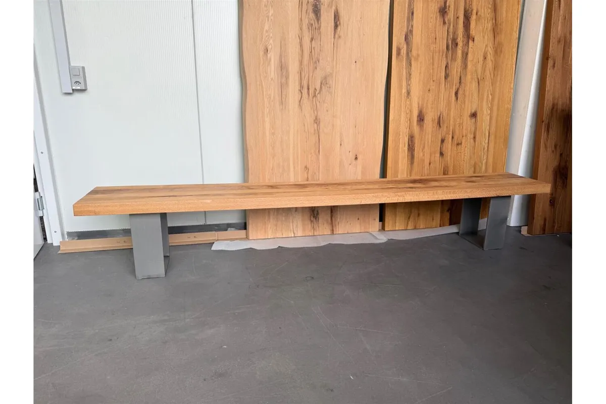 Sitzbank  Conceot4You  Eiche massiv 280 x 40cm Aussteller